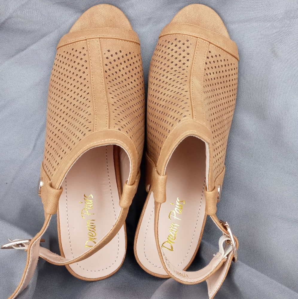 Camel color sandals